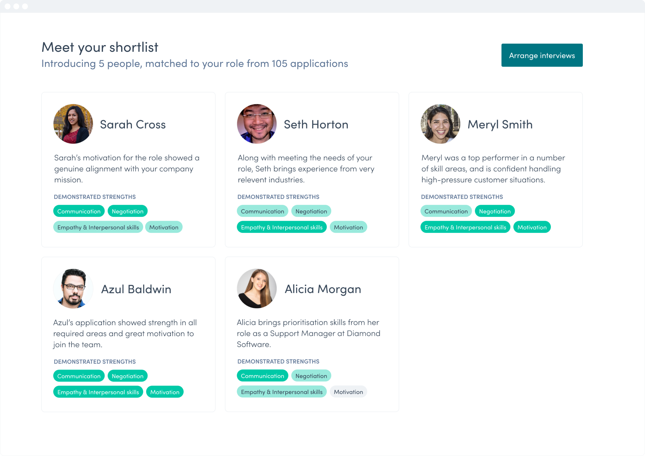 Hatch Rolling Shortlist